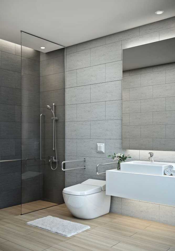 Un architecte in Tours aménage une salle de bain adaptée aux personnes en situation de handicap