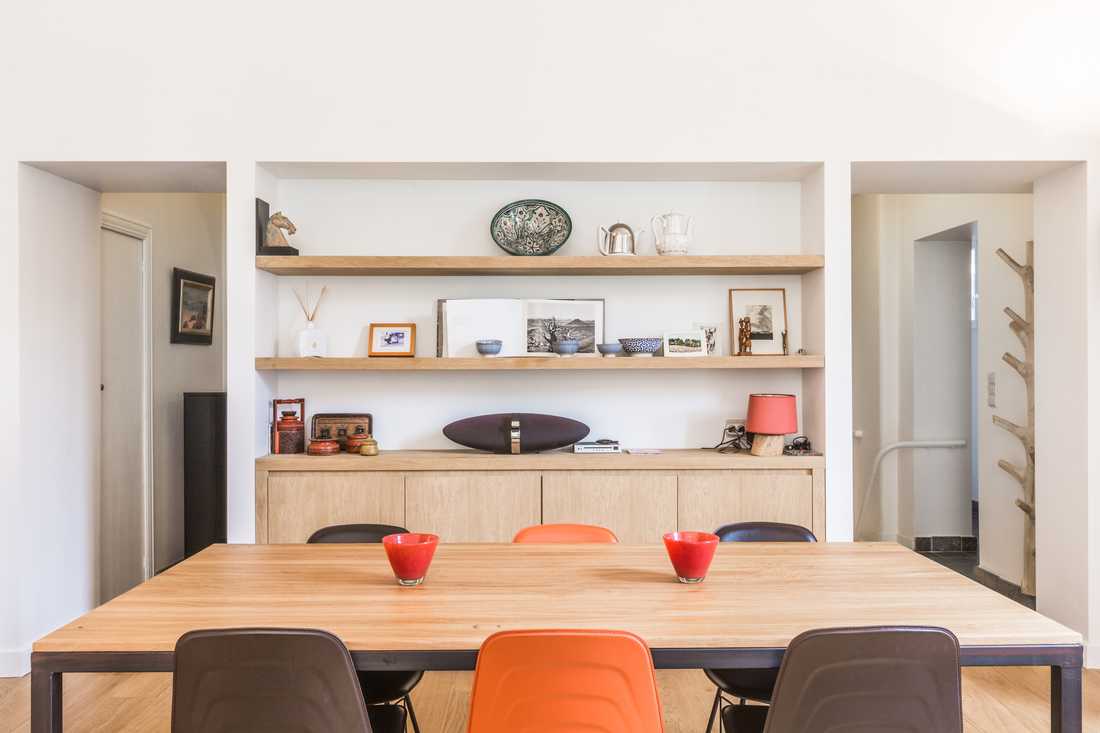 Salle à manger aménagée par un architecte d'intérieur à Tours