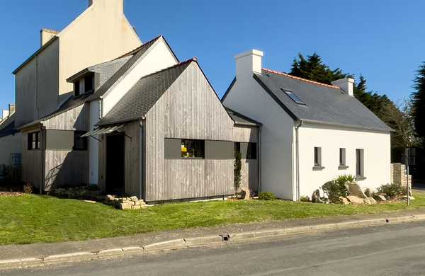 Rénovation d'un ensemble de trois bâtiments en pierre par un architecte en Touraine