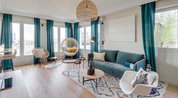 Avant - aprés de la rénovation complète d'un appartement des années 60 par un architecte d'intérieur à Tours