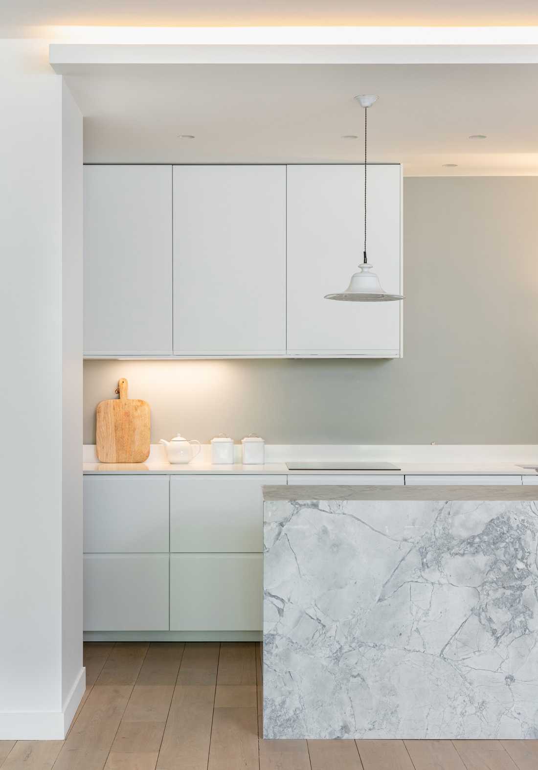 Kitchen design of a new apartment by an interior designer in Tours