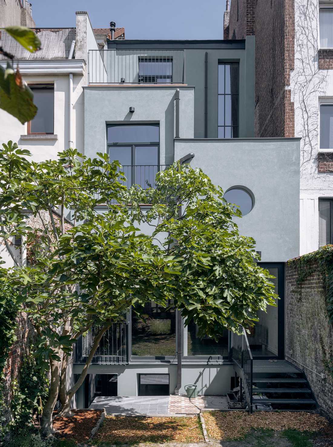 Extension d'une maison de ville mitoyenne par un architecte à Tours