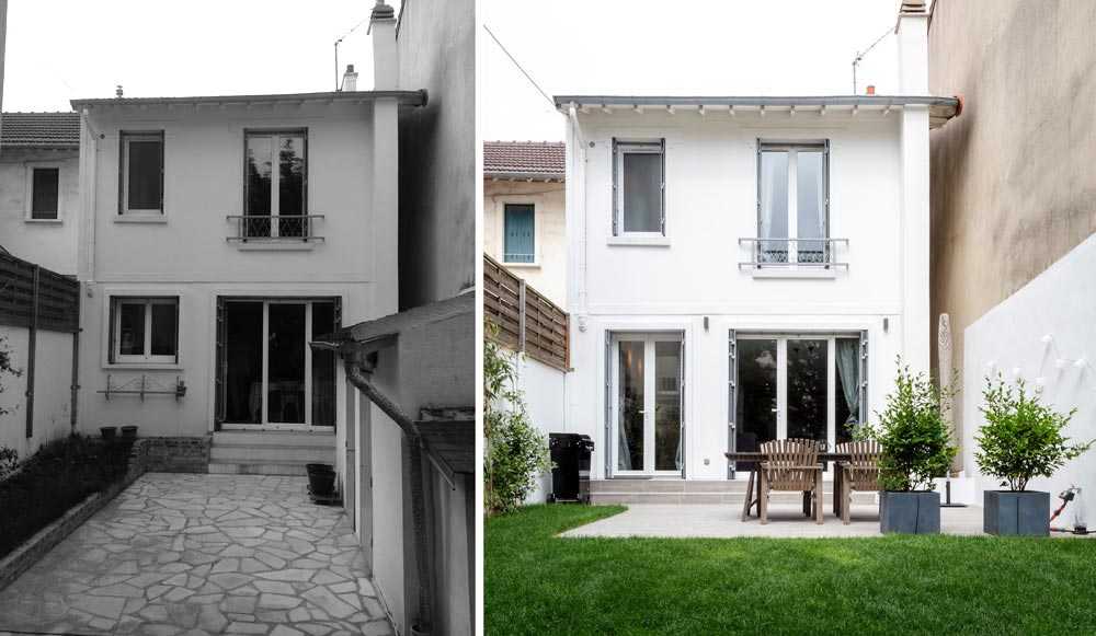 Rénovation de la facade d'une maison de ville à Tours