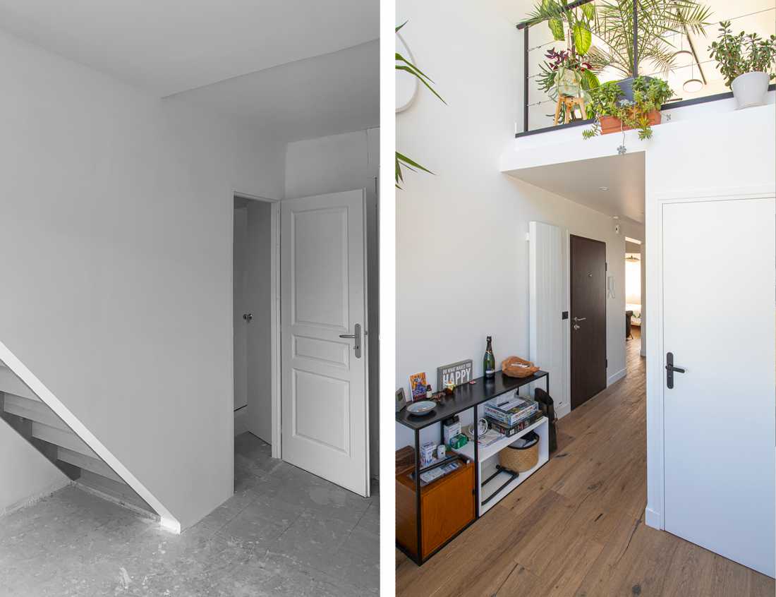 Avant-Après : Rénovation de la circulation dans un appartement duplex