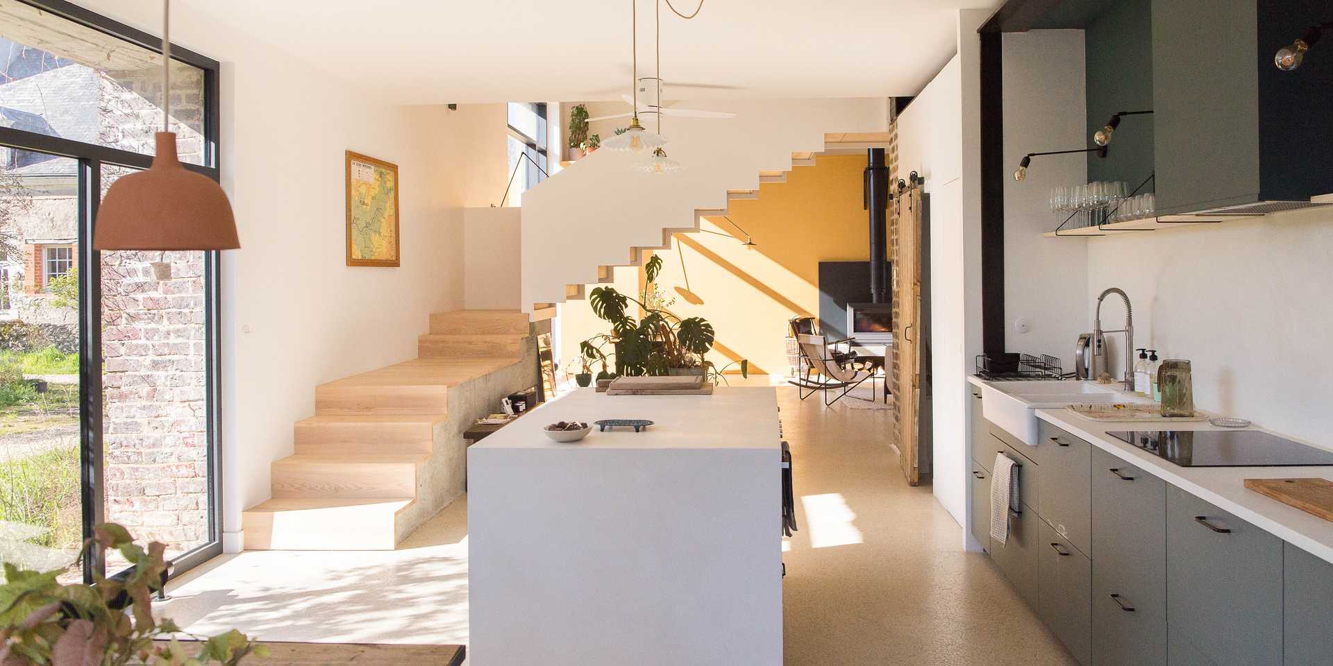 Rénovation d'une grange par un architecte d'intérieur en Touraine