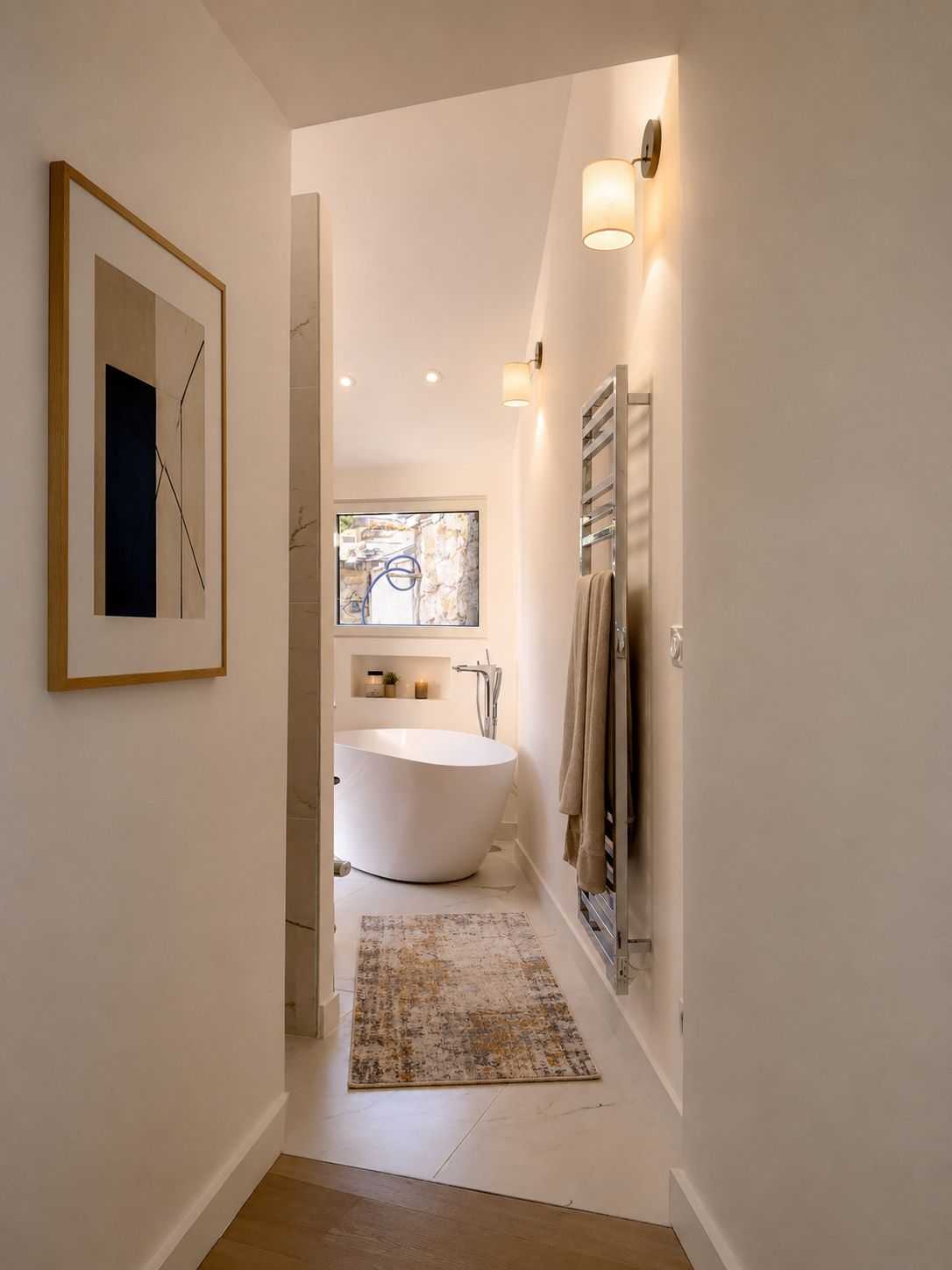 Salle de bain après les travaux de rénovation