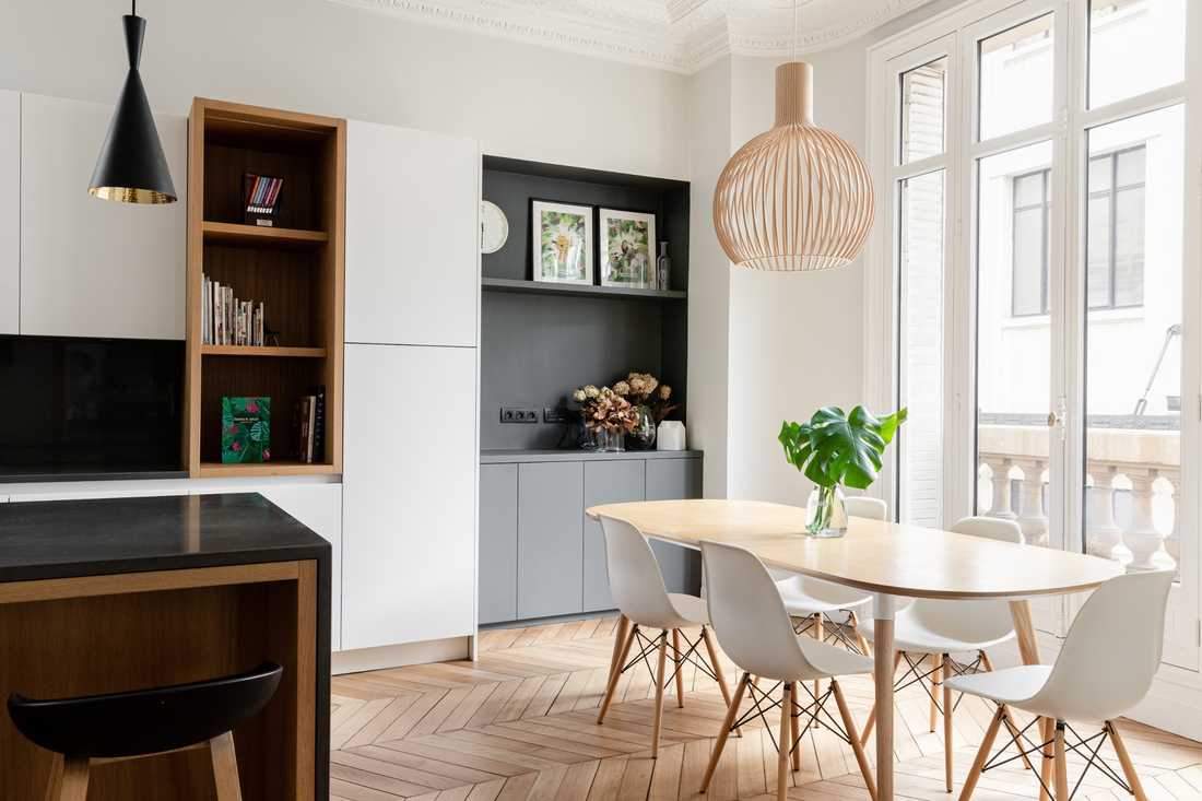 Furnishing of an apartment purchased off-plan by an interior designer in Tours