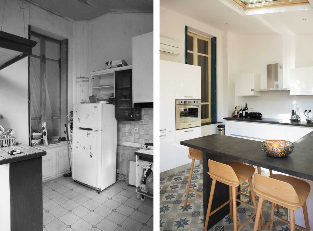 Rénovation de la cuisine d'une maison de ville à Tours